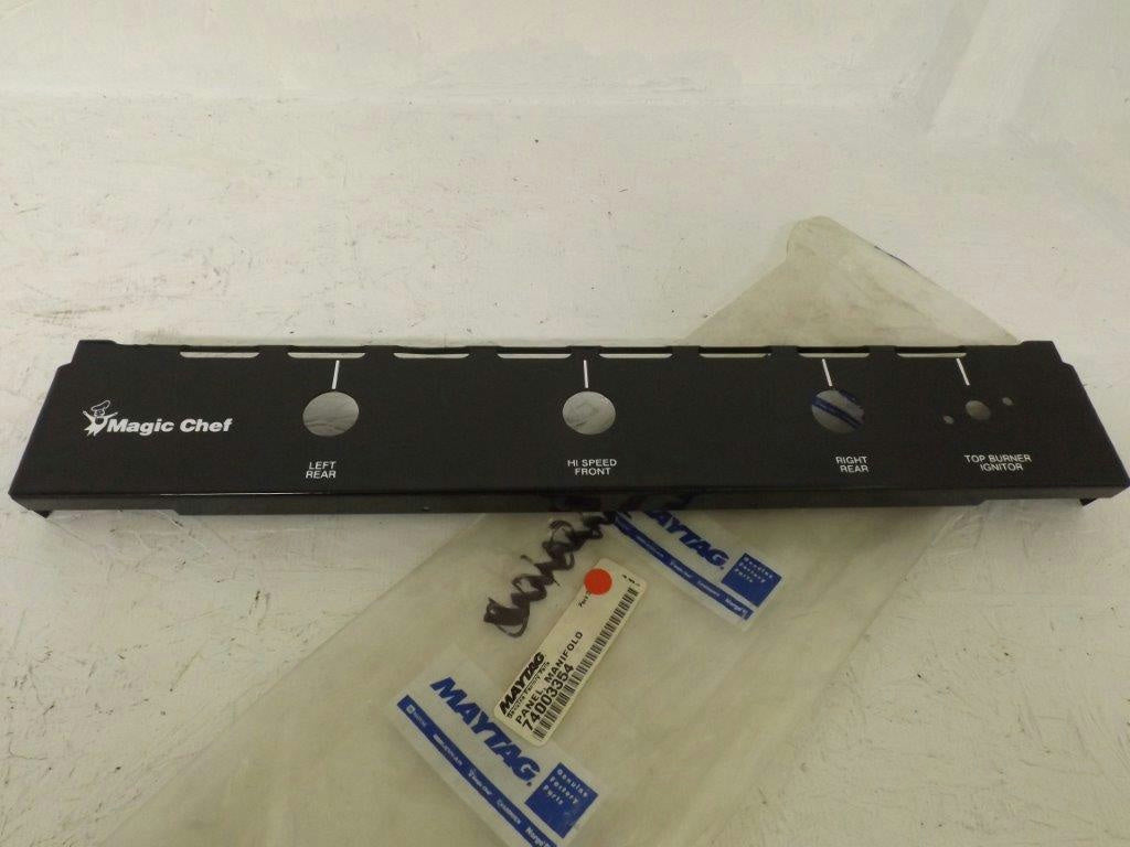 MAYTAG WHIRLPOOL STOVE 74003354 MANIFOLD PANEL NEW MAYTAG WHIRLPOOL STOVE 74003354 MANIFOLD PANEL NEW
